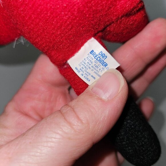 VTG Dan Brechner Santa Claus Plush Ornament 7" Stuffed Toy Christmas Tree Decor - Picture 7 of 8